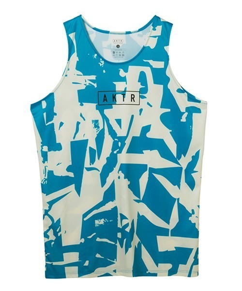 AKTR(アクター)の「AKTR CUT-UP CAMO TANK(アクター カットアップ カモ タンク)(タンクトップ・メンズ・ブルー系・XX-LARGE/MEDIUM)」の2枚目の写真