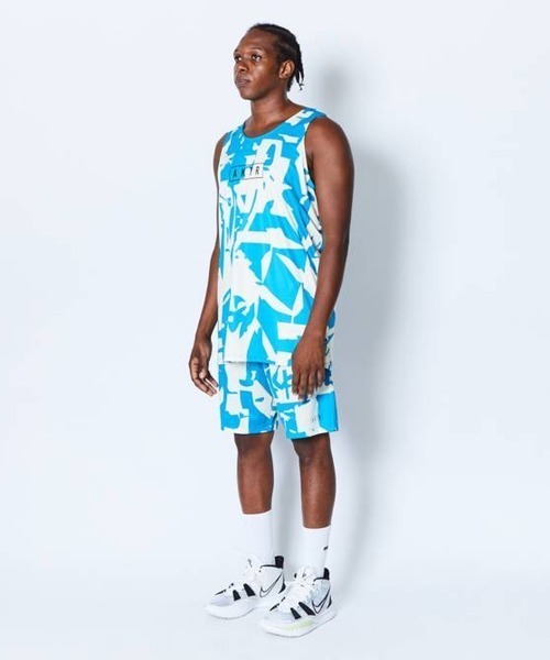 AKTR(アクター)の「AKTR CUT-UP CAMO TANK(アクター カットアップ カモ タンク)(タンクトップ・メンズ・ブルー系・XX-LARGE/MEDIUM)」の5枚目の写真