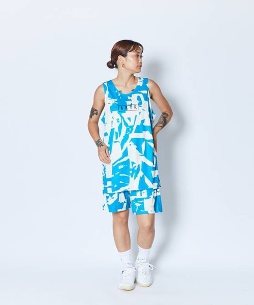 AKTR(アクター)の「AKTR CUT-UP CAMO TANK(アクター カットアップ カモ タンク)(タンクトップ・メンズ・ブルー系・XX-LARGE/MEDIUM)」の10枚目の写真
