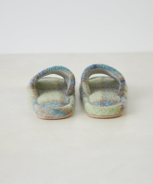SAHIR(サヒール)の「【SAHIR サヒール】Checked Roomshoes(ルームシューズ/スリッパ・レディース・オレンジ/グリーン・0)」の9枚目の写真