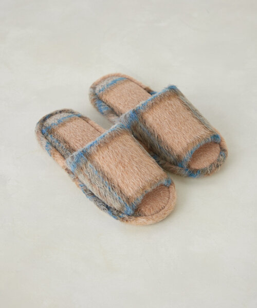 SAHIR(サヒール)の「【SAHIR サヒール】Checked Roomshoes(ルームシューズ/スリッパ・レディース・オレンジ/グリーン・0)」の14枚目の写真
