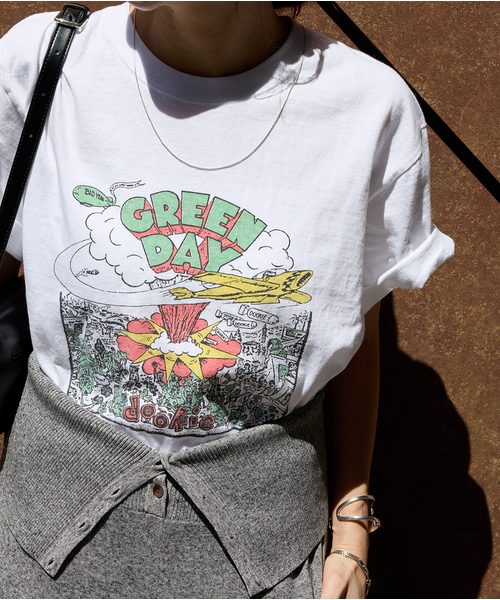 JOURNAL STANDARD（ジャーナルスタンダード）の「GREEN DAY TEE（Tシャツ/カットソー・レディース・ホワイト/ピンク/ブラック系その他・FREE）」の2枚目の写真