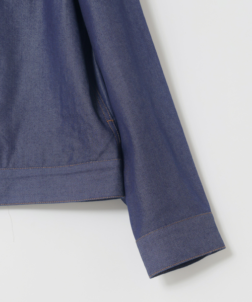 B.C STOCK（ベーセーストック）の「8.5oz テンセルデニムジャケット（デニムジャケット・メンズ・ネイビー/ブラック・MEDIUM/LARGE）」の13枚目の写真