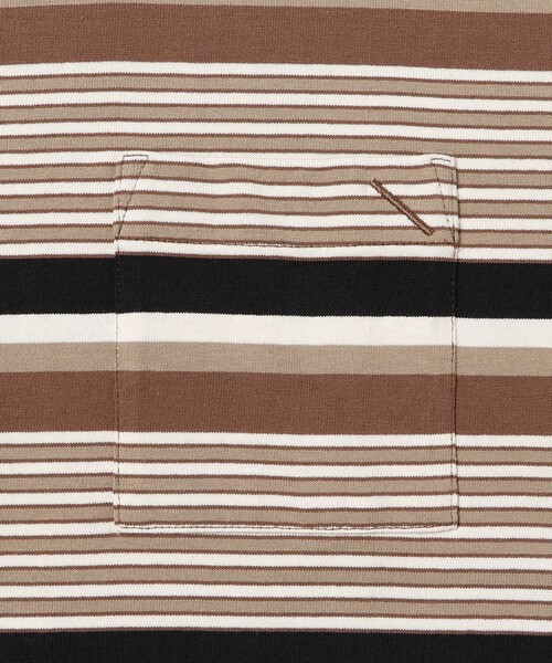 Saturdays NYC（サタデーズ ニューヨークシティ ）の「Border Stripe Relaxed SS Tee（Tシャツ/カットソー・メンズ・グレー/オフホワイト/ブラック・L/M/S/XL）」の22枚目の写真