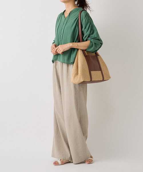 BEARDSLEY（ビアズリー）の「コットンシフォンギャザーシャツ（シャツ