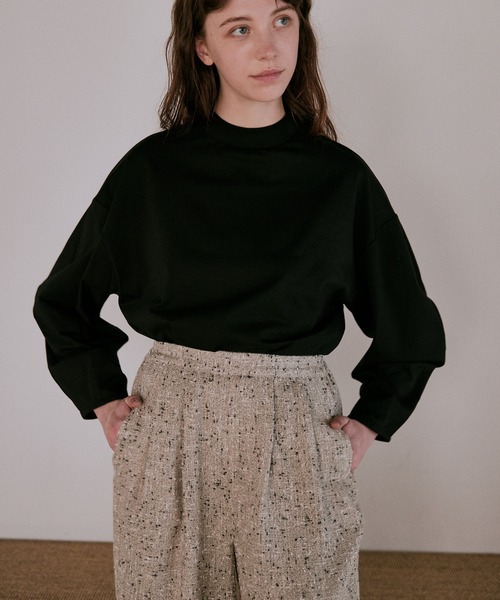 WHYTO.（ホワイト）の「「WHYTO. / ホワイト」ネップツイードトラウザー（その他パンツ・レディース・ネイビー/グレー/ブラック・36/38）」の4枚目の写真