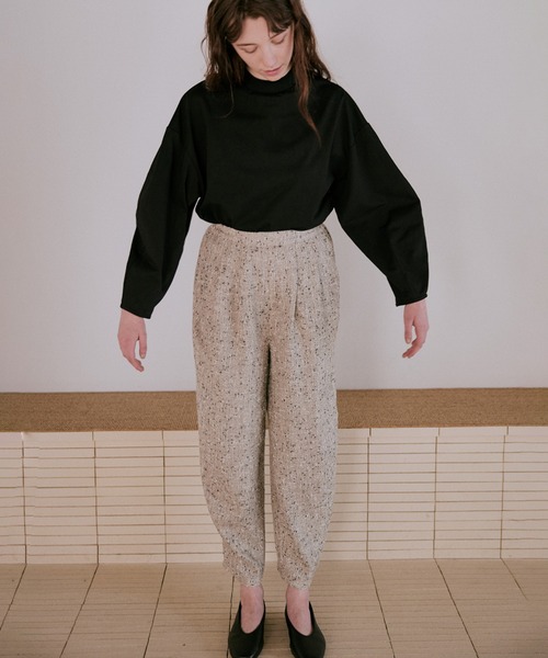 WHYTO.（ホワイト）の「「WHYTO. / ホワイト」ネップツイードトラウザー（その他パンツ・レディース・ネイビー/グレー/ブラック・36/38）」の6枚目の写真