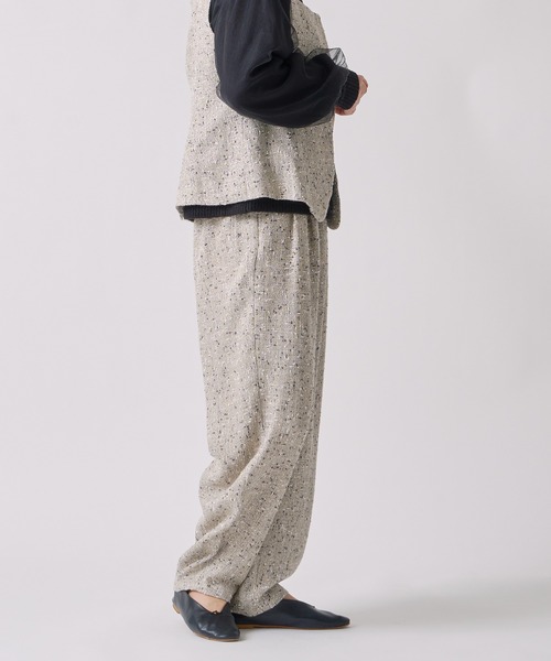 WHYTO.（ホワイト）の「「WHYTO. / ホワイト」ネップツイードトラウザー（その他パンツ・レディース・ネイビー/グレー/ブラック・36/38）」の12枚目の写真