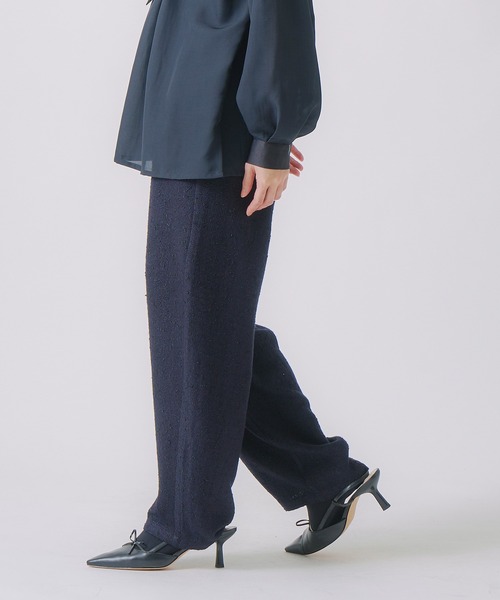 WHYTO.（ホワイト）の「「WHYTO. / ホワイト」ネップツイードトラウザー（その他パンツ・レディース・ネイビー/グレー/ブラック・36/38）」の17枚目の写真