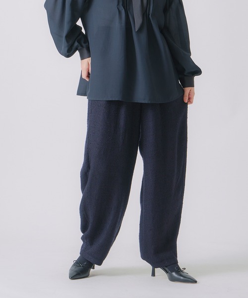 WHYTO.（ホワイト）の「「WHYTO. / ホワイト」ネップツイードトラウザー（その他パンツ・レディース・ネイビー/グレー/ブラック・36/38）」の20枚目の写真