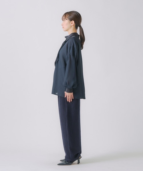 WHYTO.（ホワイト）の「「WHYTO. / ホワイト」ネップツイードトラウザー（その他パンツ・レディース・ネイビー/グレー/ブラック・36/38）」の22枚目の写真