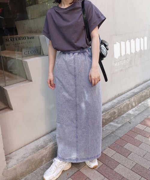 ローヘン 2025SS ナロースカート フラワーモチーフクロッシェニットナロースカート(SKIRT