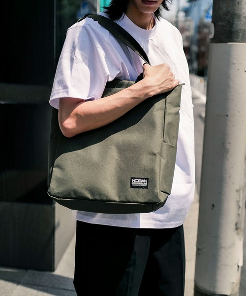 UNIIT（ユニット）の「【NEVEREND/ネバーエンド】縦型トートバッグ（トートバッグ・メンズ・カーキ/ブラック/ネイビー・FREE）」の3枚目の写真
