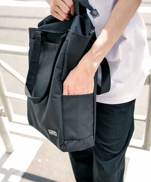 UNIIT（ユニット）の「【NEVEREND/ネバーエンド】縦型トートバッグ（トートバッグ・メンズ・カーキ/ブラック/ネイビー・FREE）」の14枚目の写真