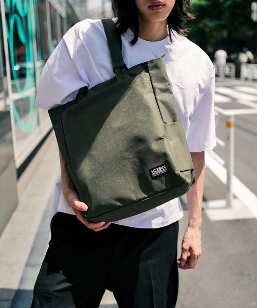 UNIIT（ユニット）の「【NEVEREND/ネバーエンド】縦型トートバッグ（トートバッグ・メンズ・カーキ/ブラック/ネイビー・FREE）」の20枚目の写真