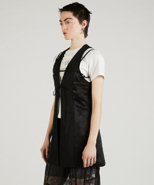 PRANK PROJECT（プランクプロジェクト）の「チュニックベスト / Tunic Vest（チュニック・レディース・ブラック/アイボリー/ネイビー・FREE）」の12枚目の写真