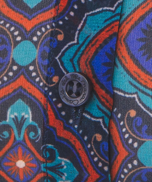 ブラウス シャツ 「NARACAMICIE」タイル柄シフォンテントライン半袖ブラウス レディース NARACAMICIE】タイル柄シフォンテントライン半袖ブラウス