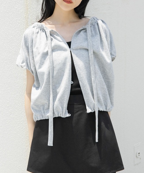 KBF(ケイビーエフ)の「リボンギャザースウェット(スウェット・レディース・グレー系その他/ネイビー/オートミール・ONE)」の11枚目の写真