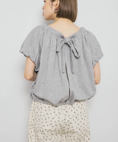 KBF(ケイビーエフ)の「リボンギャザースウェット(スウェット・レディース・グレー系その他/ネイビー/オートミール・ONE)」の14枚目の写真