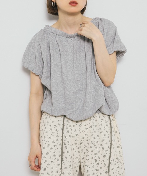 KBF(ケイビーエフ)の「リボンギャザースウェット(スウェット・レディース・グレー系その他/ネイビー/オートミール・ONE)」の15枚目の写真