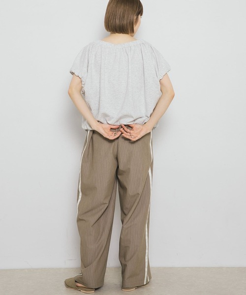 KBF(ケイビーエフ)の「リボンギャザースウェット(スウェット・レディース・グレー系その他/ネイビー/オートミール・ONE)」の8枚目の写真