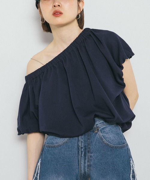 KBF(ケイビーエフ)の「リボンギャザースウェット(スウェット・レディース・グレー系その他/ネイビー/オートミール・ONE)」の21枚目の写真