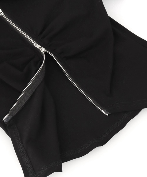 ANAP(アナップ)の「ギャザー ZIP 半袖 トップス(Tシャツ/カットソー・レディース・ブラウン/ホワイト/ブラック・FREE)」の20枚目の写真
