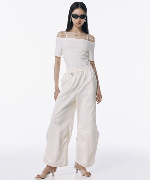 JOSE MOON サイドタックタフェッタパンツ SIDE TUCK TAFFETA PANTS/サイドタックタフタパンツ（その他
