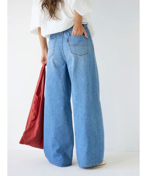 Ungrid(アングリッド)の「ウエストベルトデザインデニム(デニムパンツ・レディース・ブルー・26inch/25inch/24inch)」の3枚目の写真