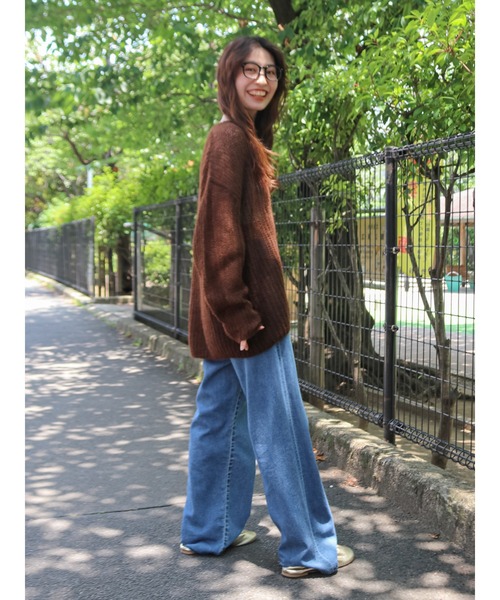 ungrid　ウエストデザインパンツ アングリッド Ungrid Ungrid ウエストデザインルーズデニム