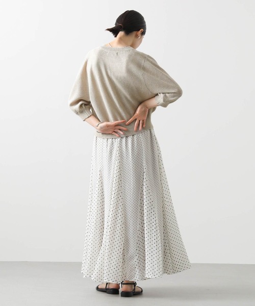 Gready Brilliant ドットパネルフレアースカート Gready Brilliant｜楊柳ドットパネルフレアスカート | Rakuten