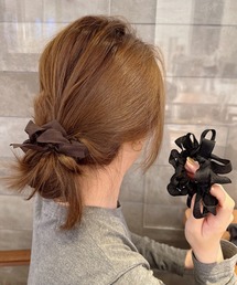 E.M.A.N.O.N（エマノン）の「【E.M.A.N.O.N】リボンデザインゴム/ヘアゴム(RO)（ヘアゴム）」