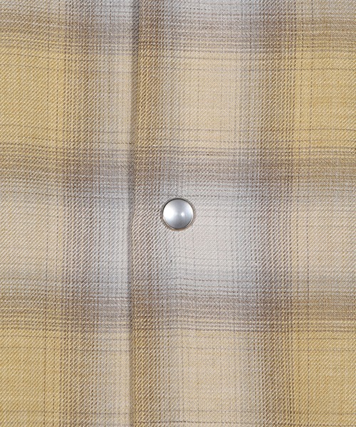 FUSE（フューズ）の「オンブレーチェックヴィンテージ調シャツ（シャツ/ブラウス・メンズ・イエロー/ブラック・03/02/01）」の12枚目の写真