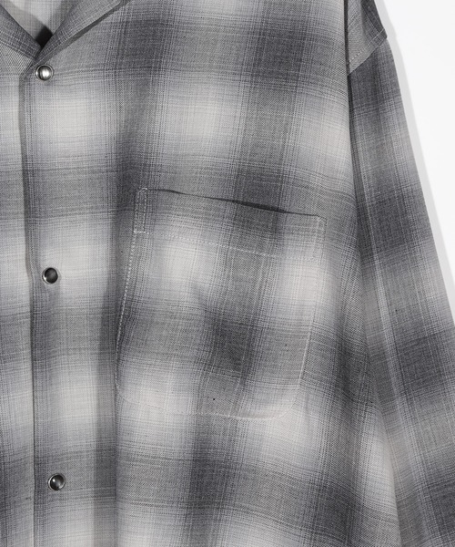 FUSE（フューズ）の「オンブレーチェックヴィンテージ調シャツ（シャツ/ブラウス・メンズ・イエロー/ブラック・03/02/01）」の14枚目の写真