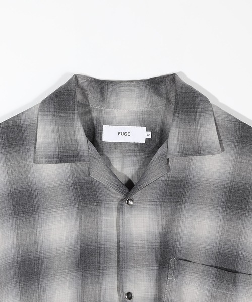 FUSE（フューズ）の「オンブレーチェックヴィンテージ調シャツ（シャツ/ブラウス・メンズ・イエロー/ブラック・03/02/01）」の10枚目の写真