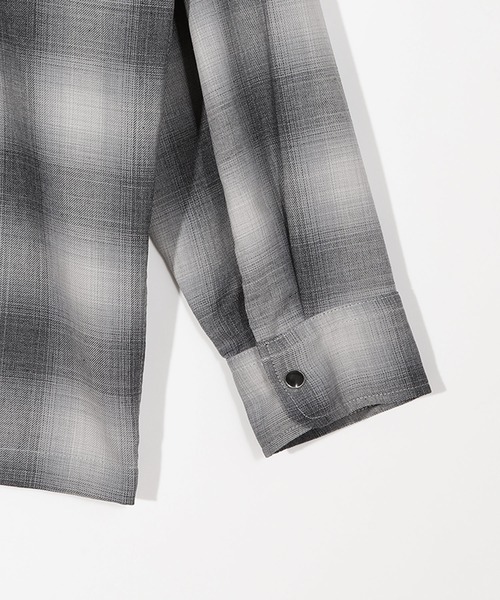 FUSE（フューズ）の「オンブレーチェックヴィンテージ調シャツ（シャツ/ブラウス・メンズ・イエロー/ブラック・03/02/01）」の18枚目の写真