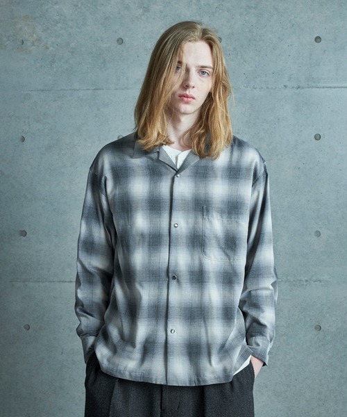 FUSE（フューズ）の「オンブレーチェックヴィンテージ調シャツ（シャツ/ブラウス・メンズ・イエロー/ブラック・03/02/01）」の6枚目の写真