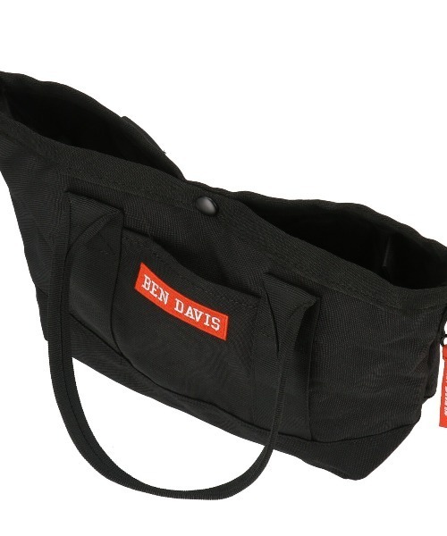 BEN DAVIS(ベンデイビス)の「BEN DAVIS ベンデイビス TRAVEL TOTE M トラベルトートM BDW-8068(トートバッグ・レディース・ブラック×パープル/ブラック×ブラック・FREE)」の6枚目の写真