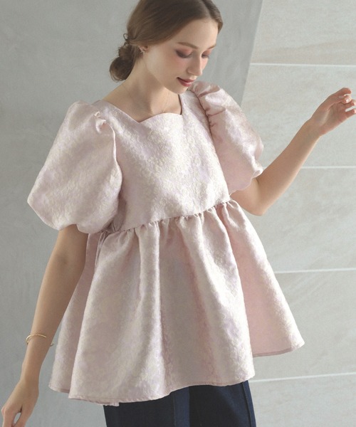 期間限定価格！MERAKI フェミニンペプラムトップス フェミニンペプラムトップス（その他トップス）｜MERAKI（メラキ