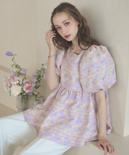 WEB限定お買い得商品の新着アイテム フェミニンペプラムトップス（その他トップス）｜MERAKI（メラキ トップス