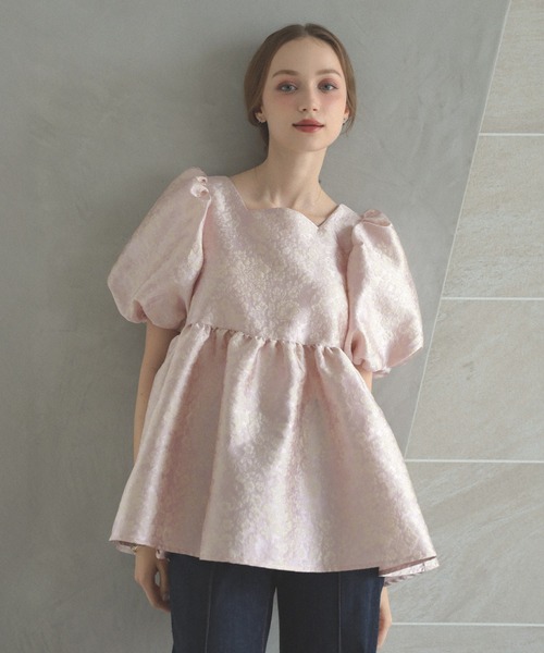 meraki フェミニンペプラムトップス レディース MERAKI（ファッション） フェミニンペプラムトップス レディース