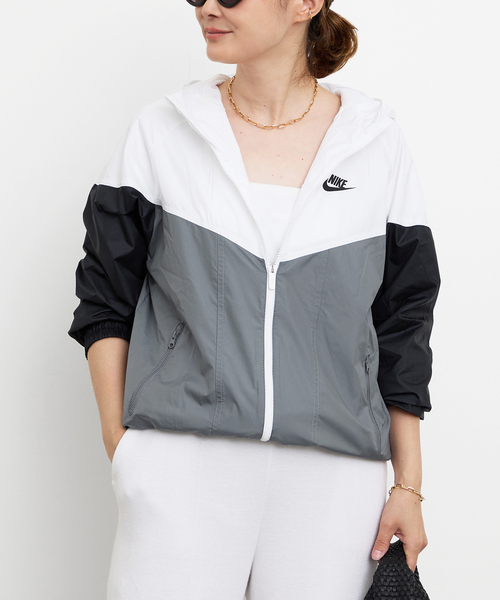 NIKE（ナイキ）の「【NIKE/ ナイキ】 YTH NSW WR HOODIE JACKET（その他アウター・レディース・チャコールグレー・FREE）」の2枚目の写真