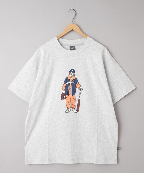 NEW BALANCE(ニューバランス)の「New Balance(ニューバランス)別注Granny Baseball Tシャツ(Tシャツ/カットソー・メンズ・ブラック/ライトグレー・M/L/XL/XXL)」の2枚目の写真