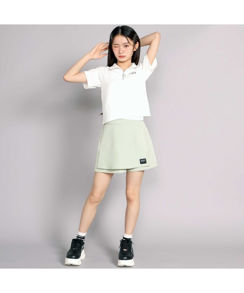 ZIDDY（ジディ）の「フラップショートパンツ（スカート・キッズ・グリーン/ブラック・140cm/150cm/130cm/FREE）」の22枚目の写真