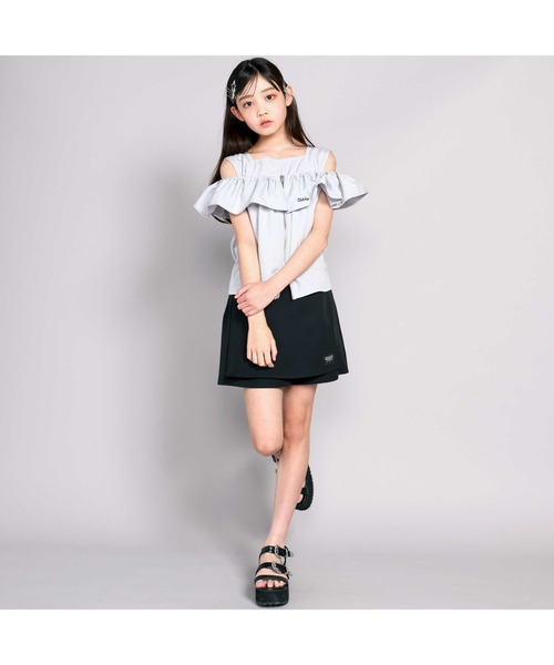 ZIDDY（ジディ）の「フラップショートパンツ（スカート・キッズ・グリーン/ブラック・140cm/150cm/130cm/FREE）」の21枚目の写真