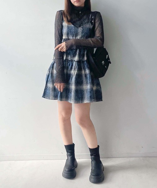 AS KNOW AS plus(アズノゥアズプラス)の「●アソート柄 ティアードキャミチュニック(チュニック・レディース・ホワイト系/ホワイト系1/ブラウン系その他/ブルー系その他/ブラック系その他2/ブルー系その他2/ブラウン系その他2/ブラウン系その他3/レッド系その他3/ブルー系その他3・FREE)」の1枚目の写真