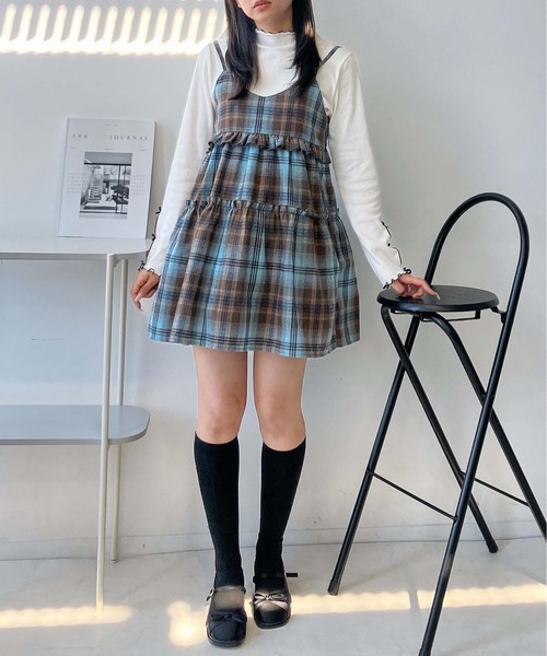 AS KNOW AS plus(アズノゥアズプラス)の「●アソート柄 ティアードキャミチュニック(チュニック・レディース・ホワイト系/ホワイト系1/ブラウン系その他/ブルー系その他/ブラック系その他2/ブルー系その他2/ブラウン系その他2/ブラウン系その他3/レッド系その他3/ブルー系その他3・FREE)」の7枚目の写真