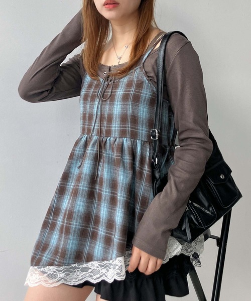 AS KNOW AS plus(アズノゥアズプラス)の「●アソート柄 ティアードキャミチュニック(チュニック・レディース・ホワイト系/ホワイト系1/ブラウン系その他/ブルー系その他/ブラック系その他2/ブルー系その他2/ブラウン系その他2/ブラウン系その他3/レッド系その他3/ブルー系その他3・FREE)」の20枚目の写真