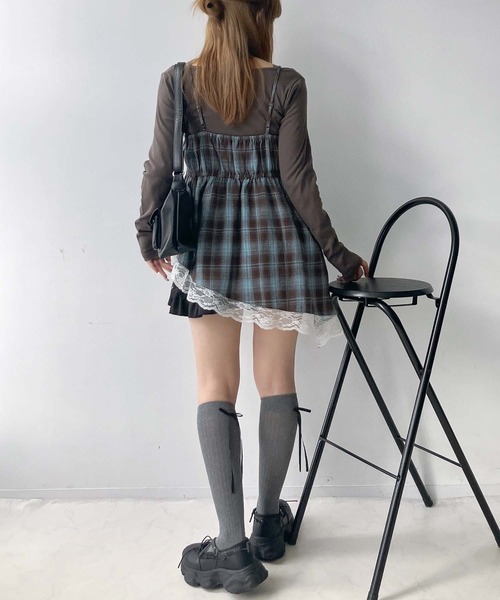 AS KNOW AS plus（アズノゥアズプラス）の「●アソート柄 ティアードキャミチュニック（チュニック・レディース・ホワイト系/ホワイト系1/ブラウン系その他/ブルー系その他/ブラック系その他2/ブルー系その他2/ブラウン系その他2/ブラウン系その他3/レッド系その他3/ブルー系その他3/ブラック系・FREE）」の19枚目の写真