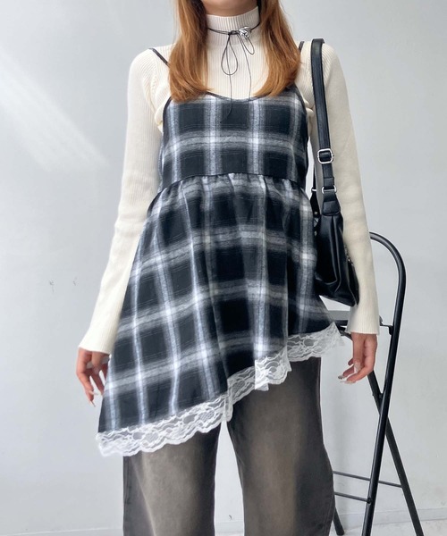 AS KNOW AS plus(アズノゥアズプラス)の「●アソート柄 ティアードキャミチュニック(チュニック・レディース・ホワイト系/ホワイト系1/ブラウン系その他/ブルー系その他/ブラック系その他2/ブルー系その他2/ブラウン系その他2/ブラウン系その他3/レッド系その他3/ブルー系その他3・FREE)」の14枚目の写真